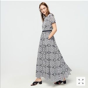 J Crew Short-sleeve maxi dress in eyelet